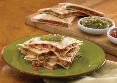 Chipotle Monterey Jack Cheese Chicken Sausage Quesadillas Recipe Image
